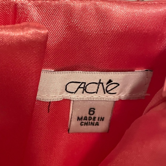 Cache coral pink high low prom gown - Picture 6 of 7
